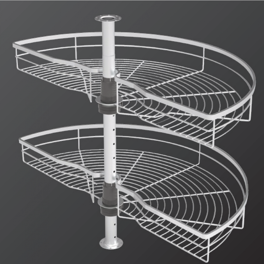 Kệ Góc Mâm Xoay Góc Mở 1/2 - 180o  SIRIUS SERIES XC.180.80S