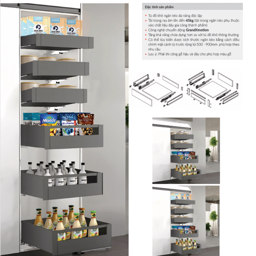 Tủ Đồ Khô Ngăn Kéo Độc Lập  SIRIUS SERIES XPR.B659