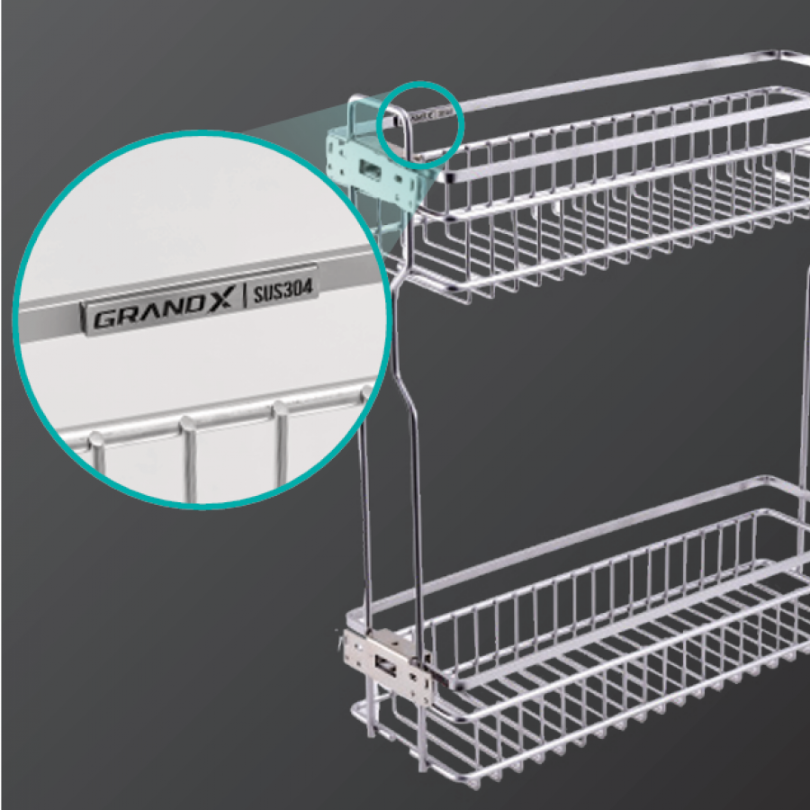 Giá Đựng Chai Lọ Gia Vị Nan Dẹt  SIRIUS SERIES XS.15S