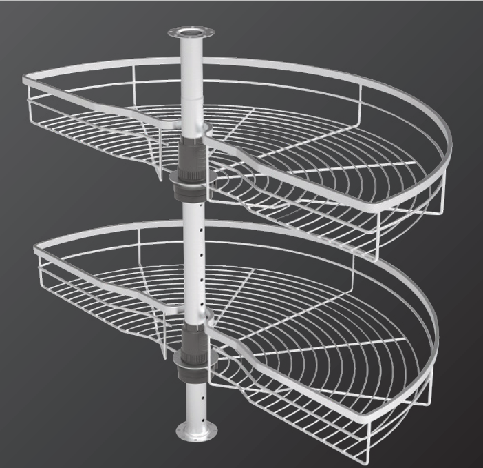 Kệ Góc Mâm Xoay Góc Mở 1/2 - 180o  SIRIUS SERIES XC.180.80S