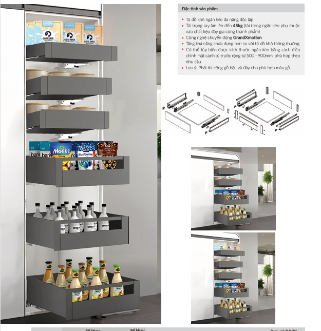 Tủ Đồ Khô Ngăn Kéo Độc Lập  SIRIUS SERIES XPR.B659