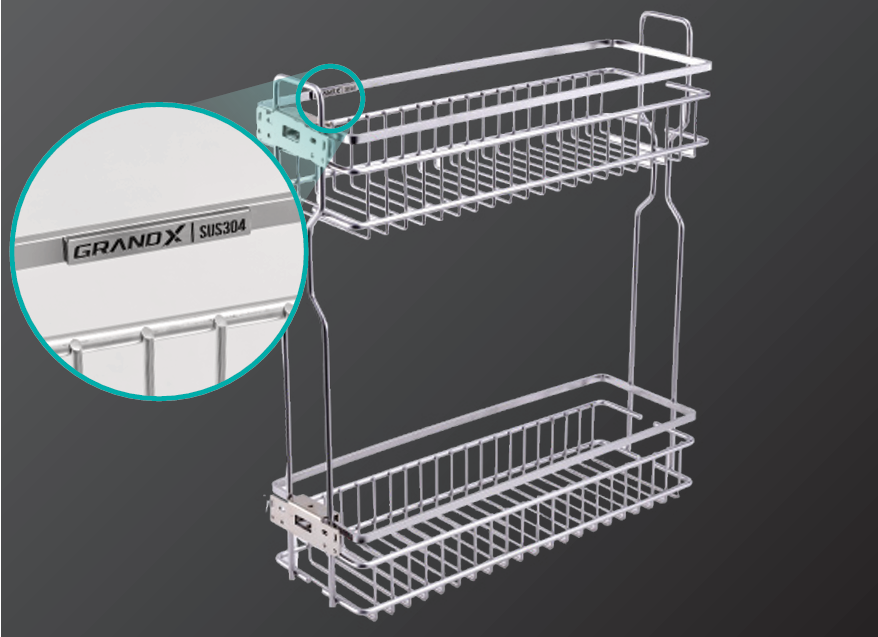 Giá Đựng Chai Lọ Gia Vị Nan Dẹt  SIRIUS SERIES XS.15S